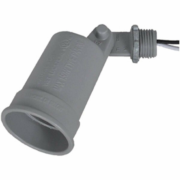 Evolve LH150-2 Porcelain Socket Lampholder - Gray EV3255450